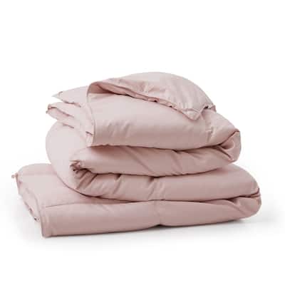 Medium Warmth All Season Paisley Floral & Solid Pattern Duvet Insert White Goose Down Feather Comforter