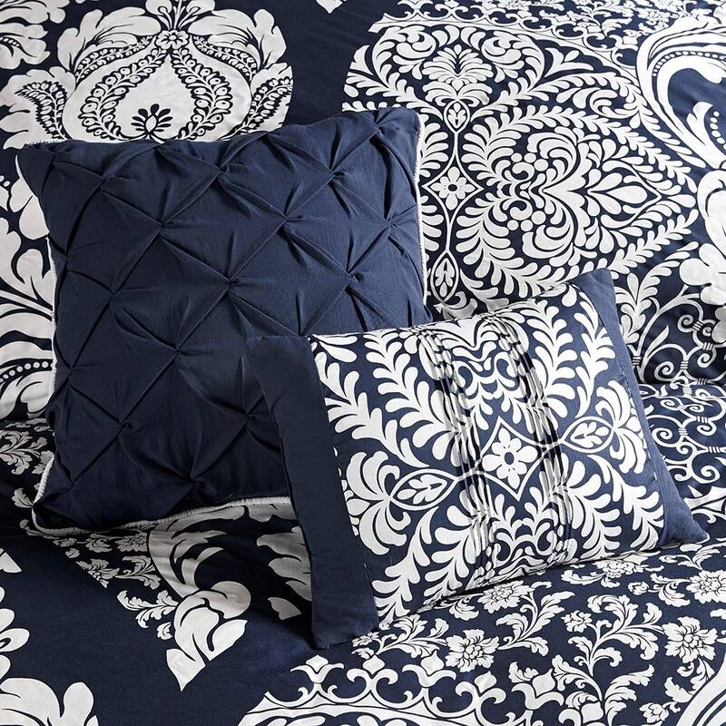 GDF Studio - Vienna 6-Piece Printed Duvet Cover Set with Decorative Pillows