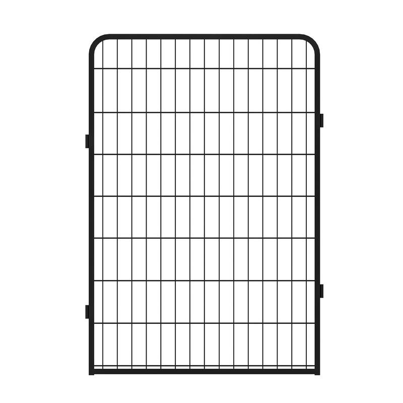 12 Panels Heavy Duty Metal Pet Fence Playpen Kit Indoor/Outdoor Pet Dog Fence Playground Exercise Pen (39.37 in. H x 27.76 W)