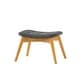 preview thumbnail 51 of 76, Hariata Mid-Century Modern Wingback Fabric Chair/Ottoman Set by Christopher Knight Home