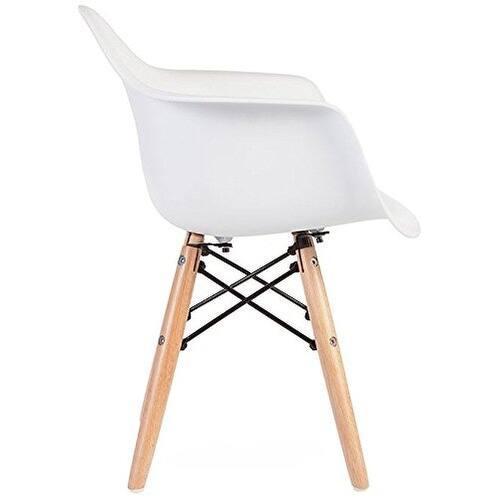 Set of 2 Kids Toddler Chair Armchair Eiffel Light Wood Dowel For Dining Kitchen Activity Preschool Bedroom Bonus Room