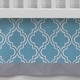 preview thumbnail 1 of 0, Lambs & Ivy Ryan Collection Blue/Gray/White Geometric Crib Skirt