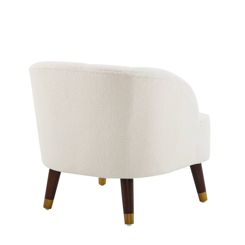 Dining Chair Velvet Upholstered Sofa Chair White Vanity Chair