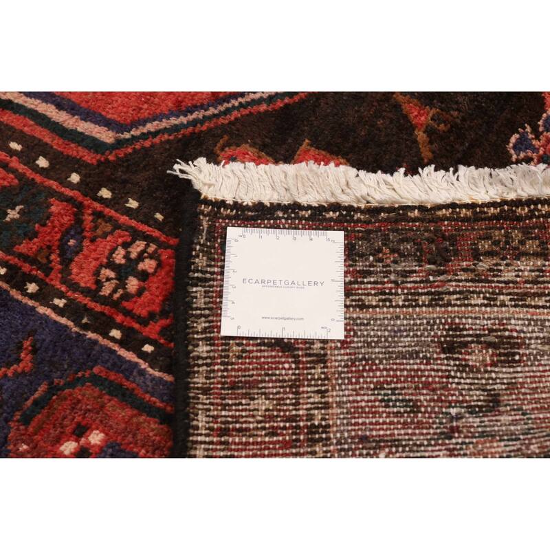 ECARPETGALLERY Hand-knotted Andelz Red Wool Rug - 4'5 x 9'4