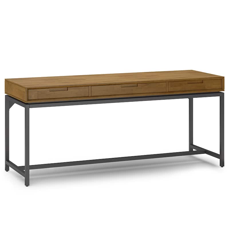 WYNDENHALL Devlin SOLID WOOD Industrial 72 inch Wide Wide Desk