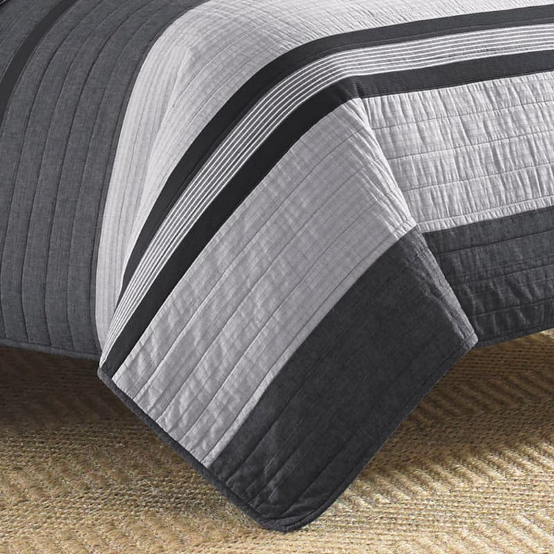 Nautica Vessey Cotton Reversible Quilt and Coordinating Shams