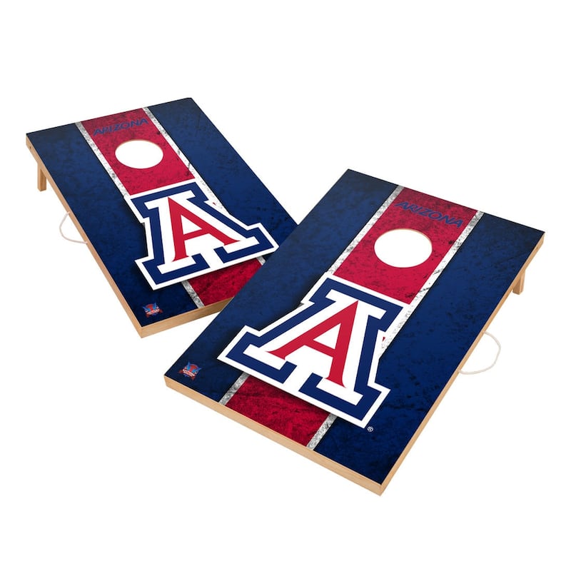 Vintage Arizona Wildcats 2x4 Tailgate Cornhole Boards - Include Team Logo Bags