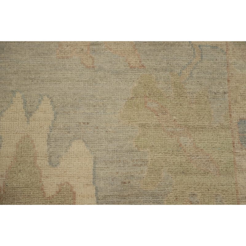 Hand Knotted Oriental 100% Wool Carpet Transitional All-Over Greys & Charcoal Oushak Area Rug - 10' 0'' X 8' 0''