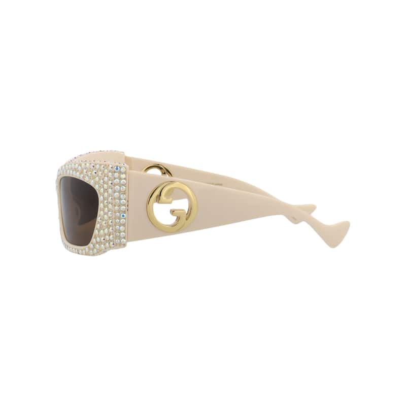Gucci Shield-Frame Recycled Acetate Sunglasses