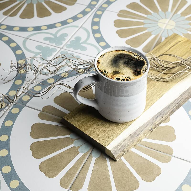 Merola Tile Revival Ring 7-3/4" x 7-3/4" Ceramic Floor and Wall Tile