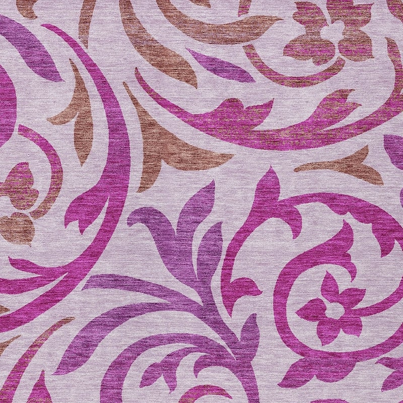 HomeRoots Floral Transitional Rectangle Outdoor Rug