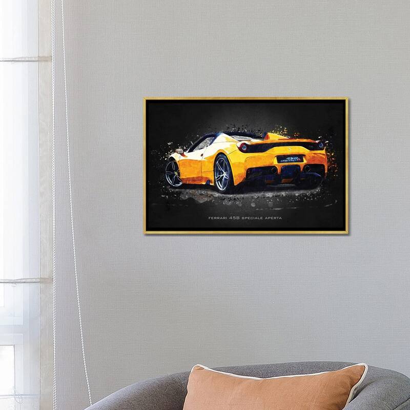 iCanvas "Ferrari 458 Speciale Aperta" by Gab Fernando Framed Canvas Print