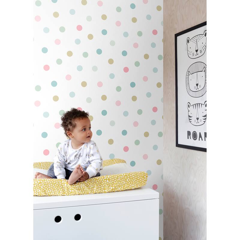 Chesapeake Jubilee Multicolor Dots Wallpaper - 20.9 x 396 x 0.025