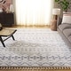 preview thumbnail 7 of 18, SAFAVIEH Berber Fringe Shag Leatha Trellis Rug - Cream/Dark Grey - 8' x 10'