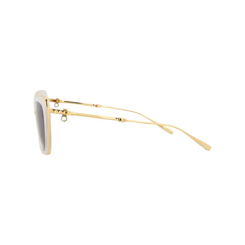 Valentino Cat Eye-Frame Metal/Acetate Sunglasses