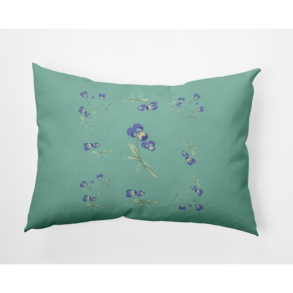 Violets Scattered Decorative Throw Pillow