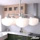 Option Brushed Nickel-White Glass