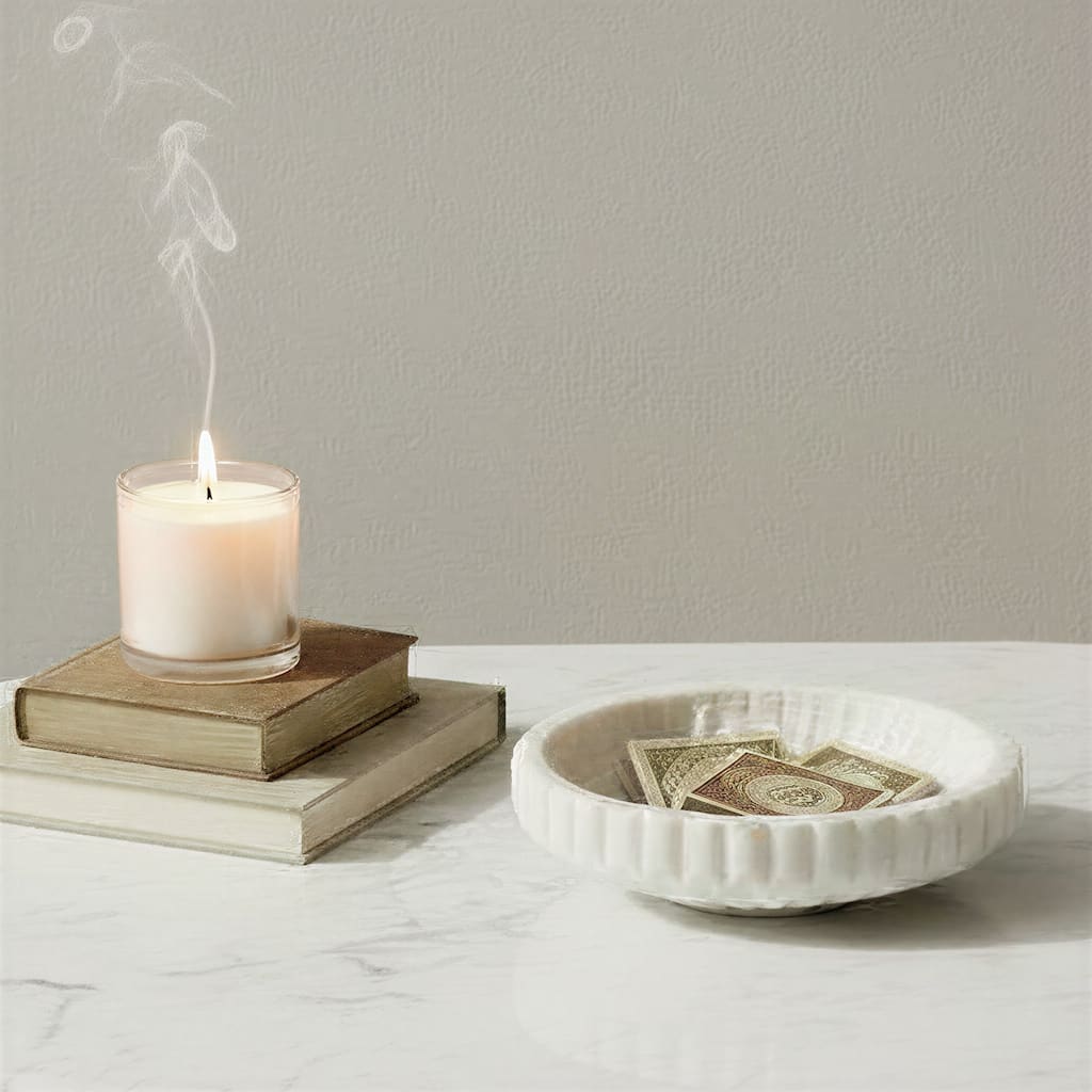 Marble Bowl - 9.0"L x 9.0"W x 2.5"H