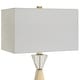 preview thumbnail 5 of 5, Uttermost Arete Modern Brass Table Lamp - 32"H,   Shade 10"H x 16"W x 10"D (in)