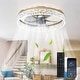 preview thumbnail 28 of 59, Low Profile Ceiling Fan with Light: 20-16 Inch, App Remote Control, Dimmable 3 CCT LED, 6 Wind Speeds, Ultra Quiet