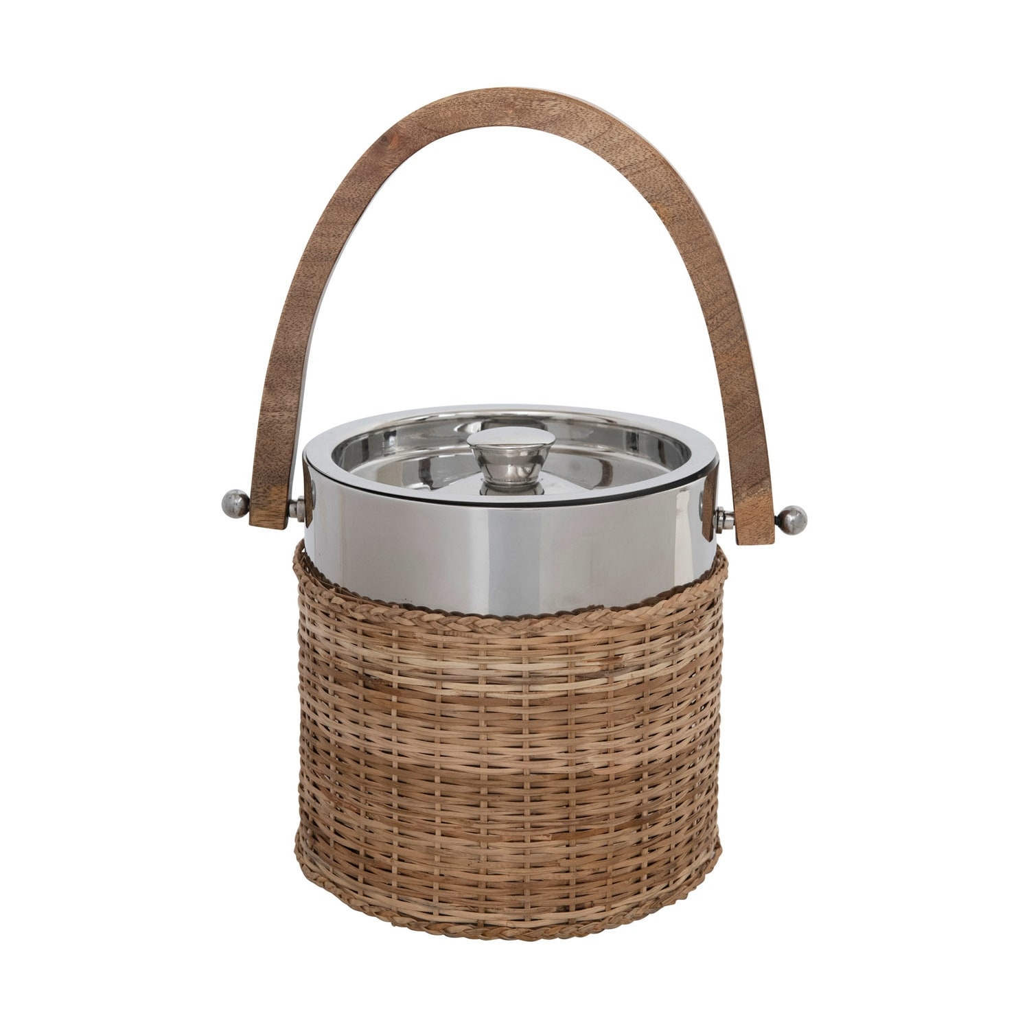 Rattan deals ice bucket