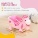 preview thumbnail 4 of 8, Toddler Rocking Unicorn with Music, Safety Seatbelt & Footrests, Plush Ride-On Horse for Kids 18-36 Months