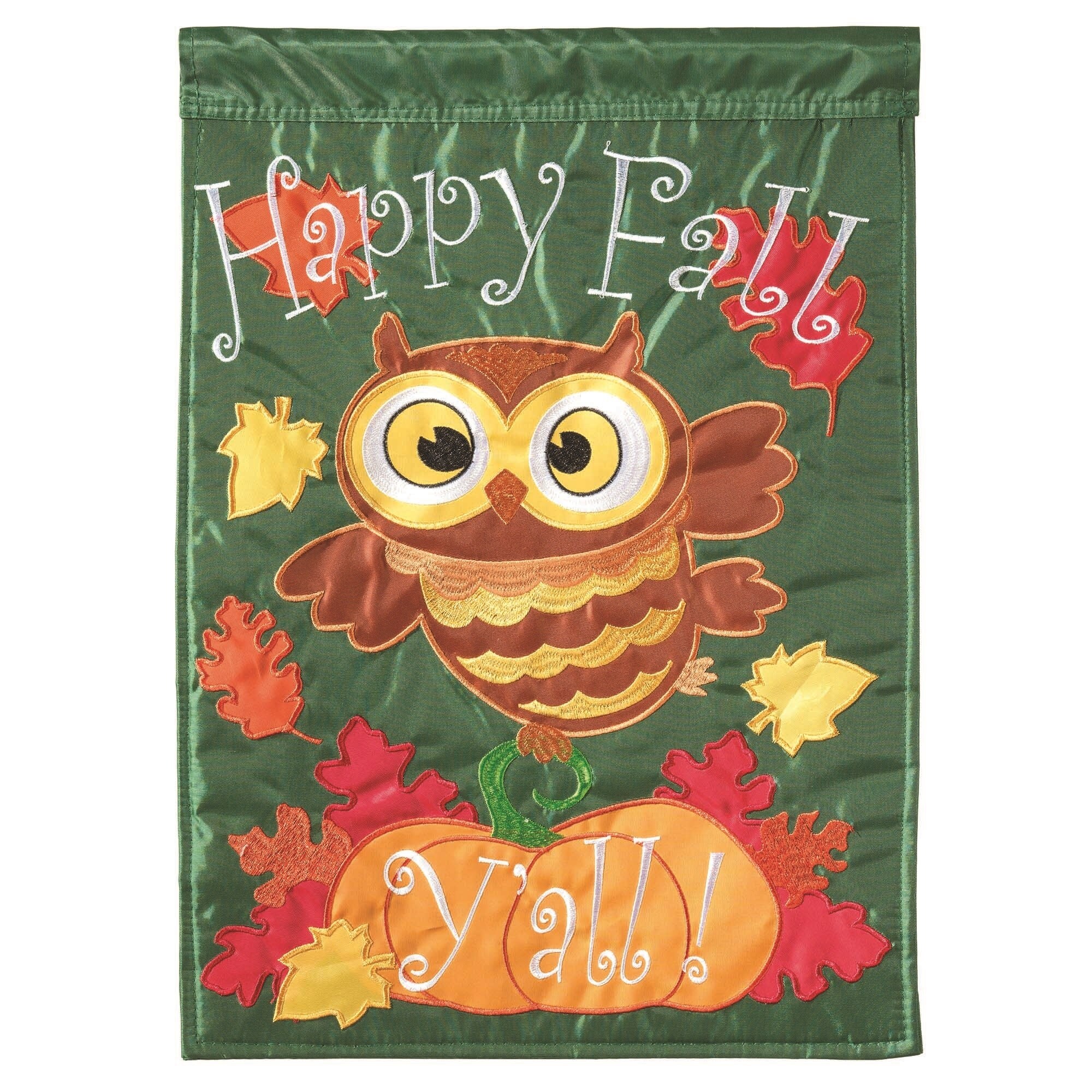 Shop Happy Fall Y All Owl Garden Flag 13 X 18 Overstock