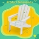preview thumbnail 36 of 38, Outdoor HDPE Kid's Adirondack Chair for Kids - High Backrest & Armrests - 21" x 20.5" x 25"