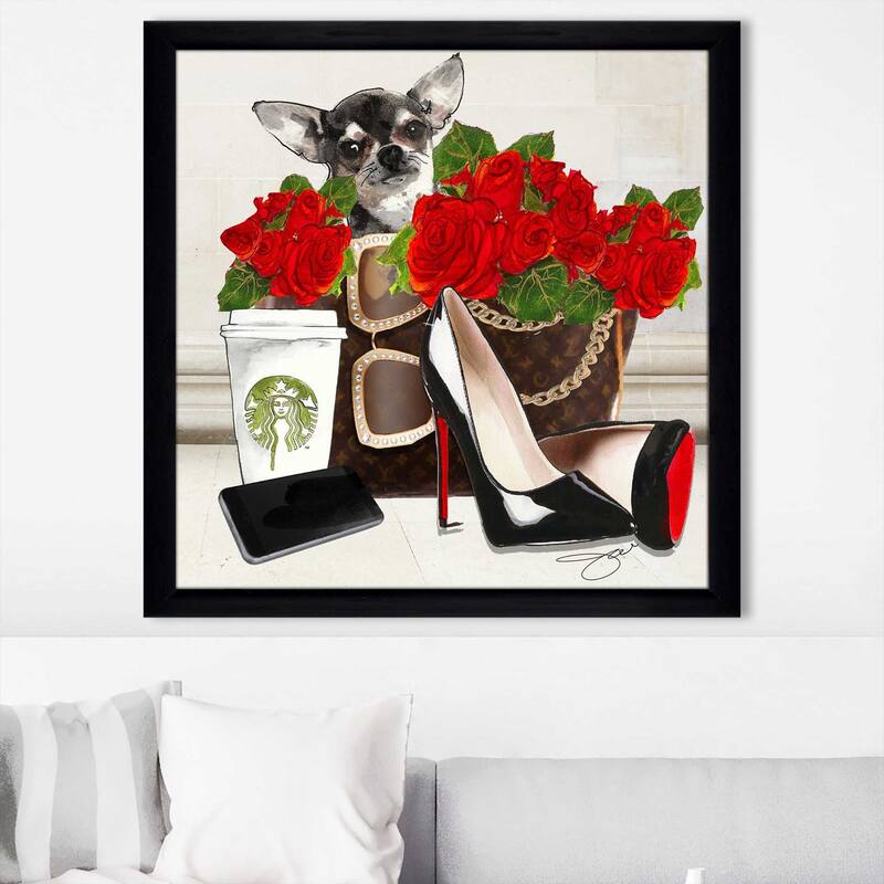 "Fashion Chihuahua" by Jodi Print on Acrylic