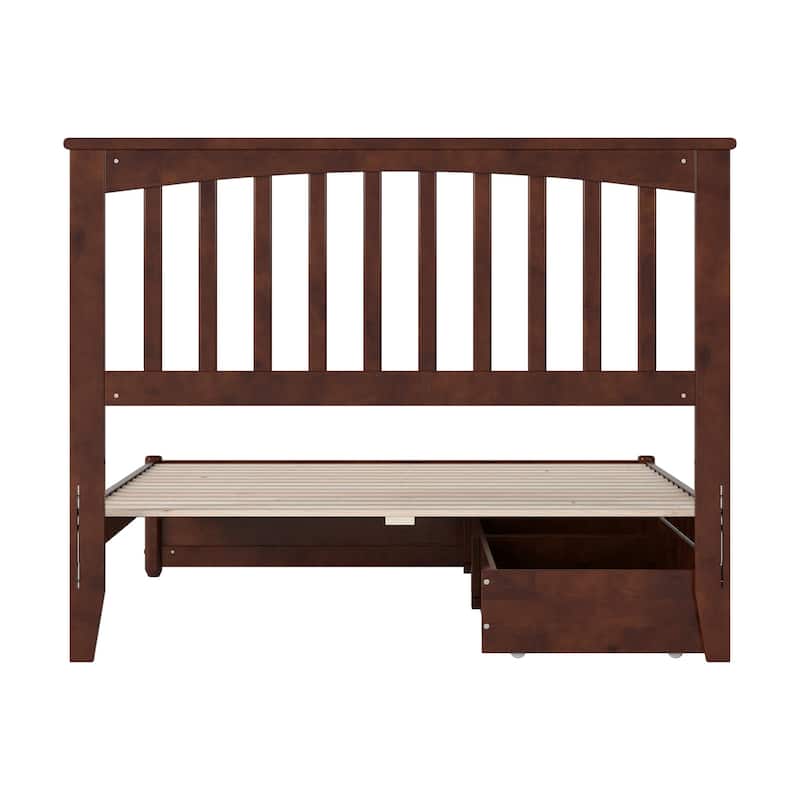 Everett Platform Bed with Panel Footboard and Storage Drawers