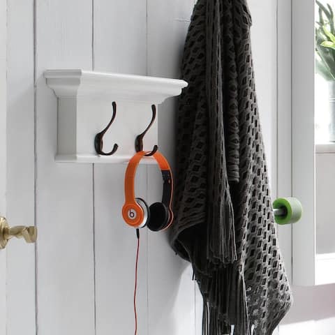 NovaSolo Mahogany Two-hook Coat Rack