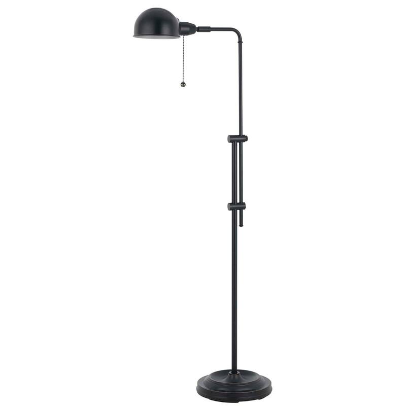 Adjustable Floor Lamp with Dome Shade and Pull Chain Switch - Bronze