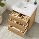 preview thumbnail 11 of 77, Hohhot Bath Vanity with Integrated Stone Sink Top without Mirror