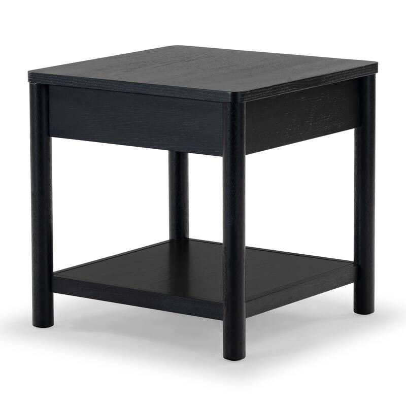 SAFAVIEH Couture Jaylessa Wood 1 Drawer End Table - 24"W x 24"D x 24"H