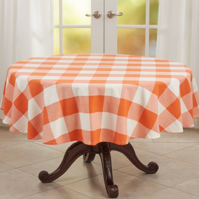 Tablecloth With Buffalo Plaid Design