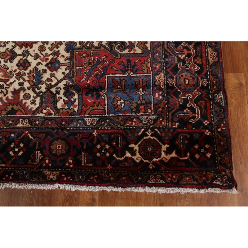 Vegetable Dye Palace Size Heriz Persian Area Rug Handmade Wool Carpet - 10'3" x 18'5"