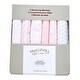 preview thumbnail 1 of 2, 6 Pieced Boxed Flannel Baby Receiving Blankets Pink