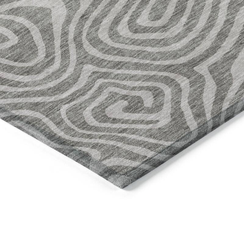HomeRoots Abstract Transitional Rectangle Outdoor Rug