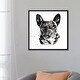 preview thumbnail 10 of 13, iCanvas "Black Frenchie" by EdsWatercolours Framed