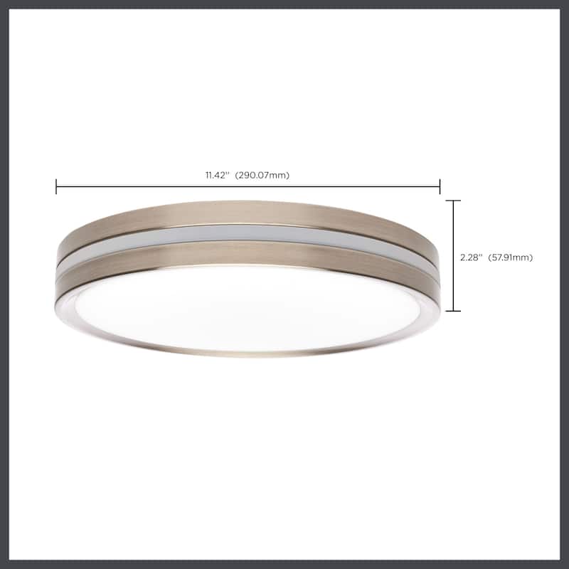 Nuvo Lighting 62/1690 12" Wide LED Flush Mount Drum Ceiling Fixture