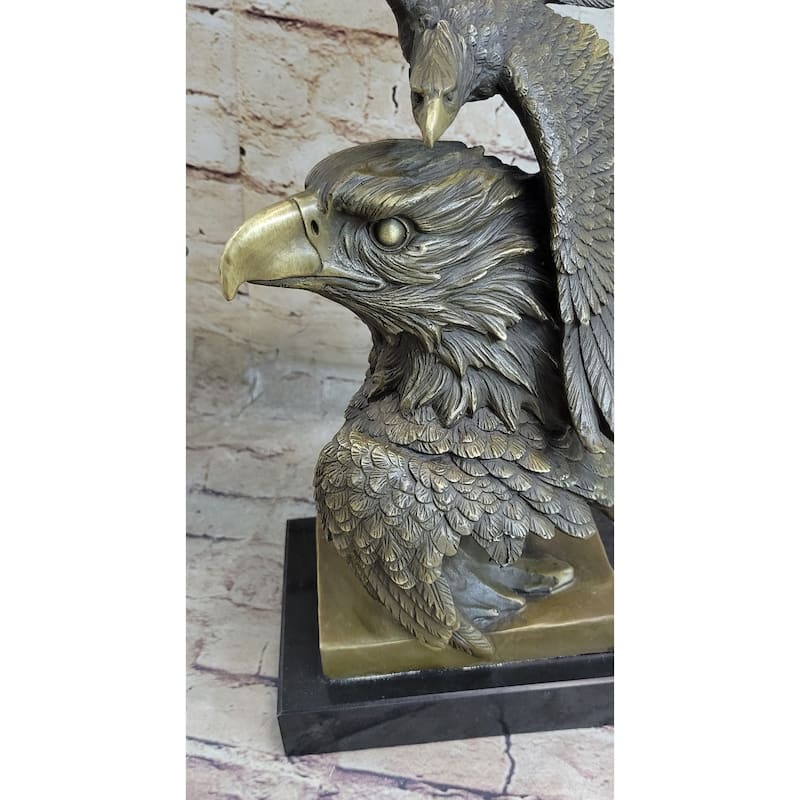 Large American Bald Eagle Hot Cast Bronze Sculpture Figurine Figure Statue Deal