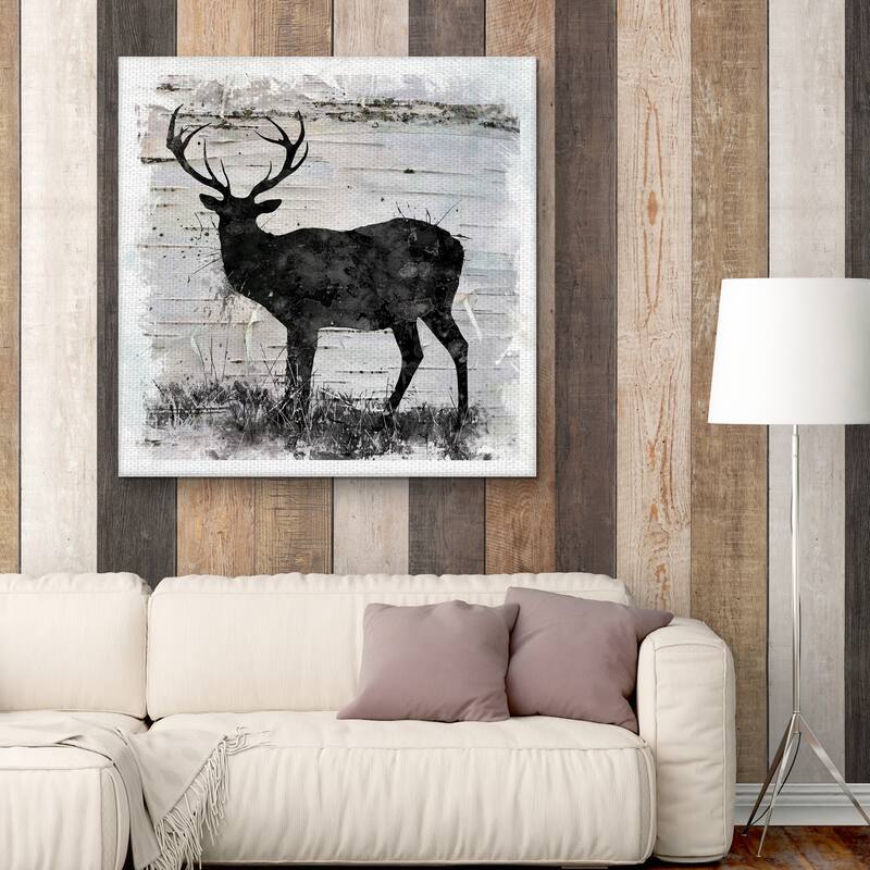 Birchbark Deer by Carol Robinson Canvas Art Print