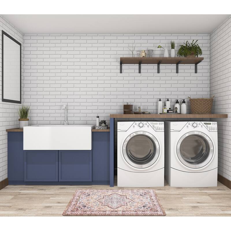 Traditional Medallion Cushioned Anti Fatigue Standing Kitchen Mat