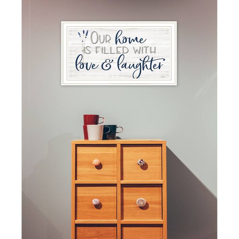 TrendyDecor4U Contemporary "Our Home" Framed Print Wall Art