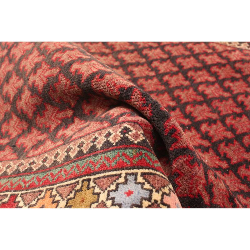 ECARPETGALLERY Hand-knotted Teimani Black Wool Rug - 2'9 x 4'5