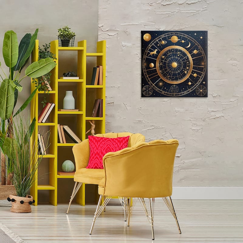 Stupell Astrology Zodiac Birth Chart Canvas Wall Art Design By Tabz Jones