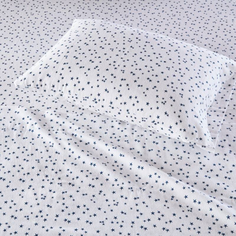 Intelligent Design Cozy Soft Cotton Flannel Printed Sheet Set