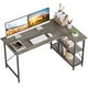 preview thumbnail 30 of 113, Small L Shaped Desk with Storage Shelves Corner Computer Desk