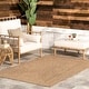 preview thumbnail 64 of 71, Nuloom Wynn Braided Indoor/Outdoor Area Rug 5' x 8' - Yellow - Runner