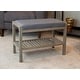 preview thumbnail 7 of 20, Ecostyle Solid Bamboo Padded Bench with Slatted Shelf